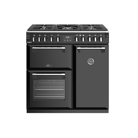 belling 900mm richmond deluxe dual fuel range cooker